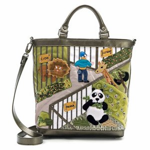 Сумка braccialini cartoline borsa a mano