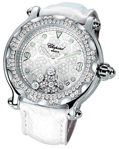 Chopard Happy Sport Diamond Snowflake Watch