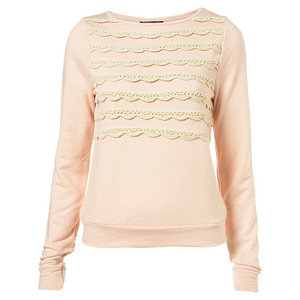 Crochet Stripe Sweat