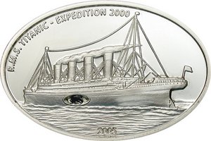 Монета с углем с Титаника