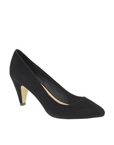 ASOS SABRINA Mid Heel Court Shoe size UK 5 (Black)