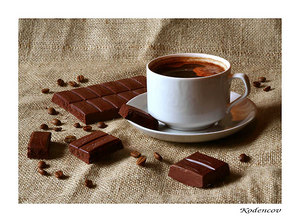 много разного шоколада и кофе )))