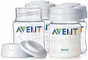 Avent Набор бутылочек для хранения молока