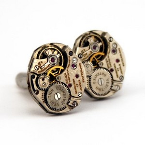 The Quintessential Steampunk Watch Movement Cufflinks - Artfully packaged and promptly shipped