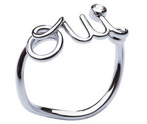 Кольцо Dior Oui White Gold