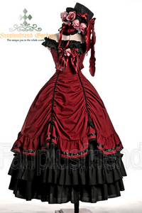 Cute Lolita Open Back Sleeveless Ball Dress Set