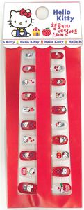 red Hello Kitty artificial nails 20 pieces