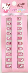 pink Hello Kitty artificial nails 20 pieces