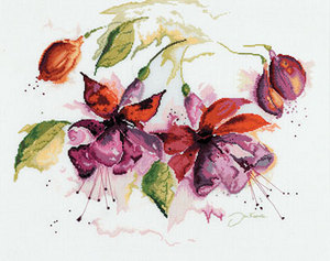 Sew and So - Fuchsia in Watercolour