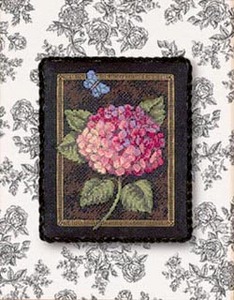 Набор для вышивки - Hydrangea on Toile Dimensions