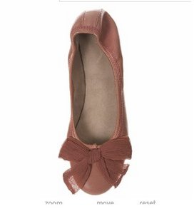 MARINA Chiffon Bow Flat Shoe