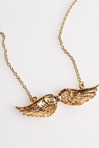 cc skye - angel wing necklace (18k gold vermeil)