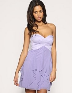 Mesh Waterfall Babydoll Dress