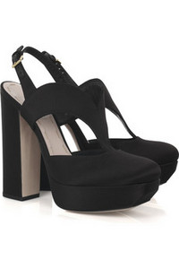 Miu Miu  Satin platform pumps