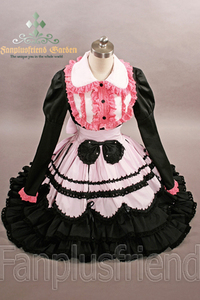 Candy Little Princess Lolita Tiered Scallop Tiered Frill Skirt&Bowknot