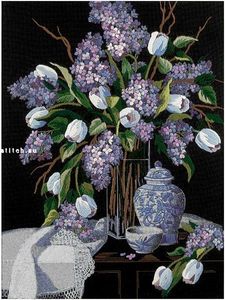 Сирень и кружева (Lilacs and Lace), Dimensions (01529)