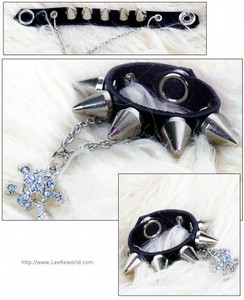 хочу аксессуар для куклы BJD - Black leather chocker_M Size