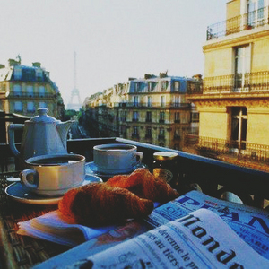 Breakfast in the cafe