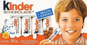 kinder шоколад.