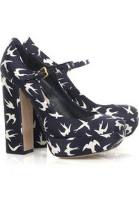 Miu Miu Sparrow-print pumps