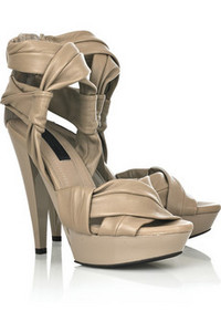 Burberry Prorsum  Leather platform sandals