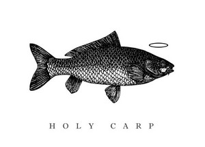 Holy Carp Blank Card