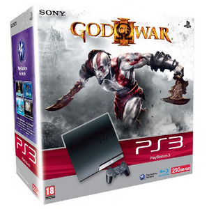 PlayStation 3 250GB чёрная + God of War 3