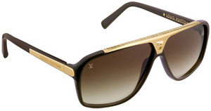 Louis Vuitton Burgundy & Khaki Evidence Sunglasses