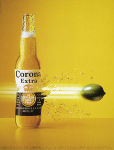 Corona with lime