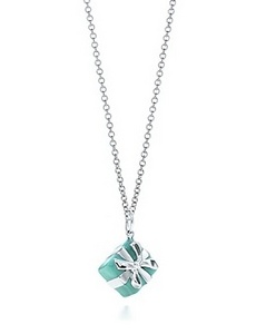 Tiffany Blue Box Charm and chain