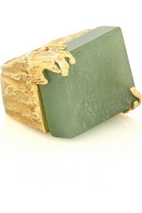 Yves Saint Laurent Arty aventurine ring