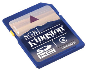 еще одна карточка SD(HC) на 8 GB