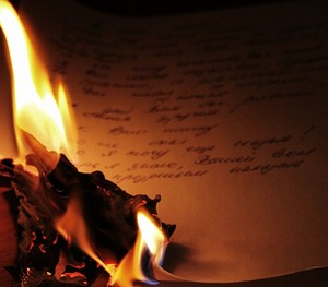 сжечь дневник