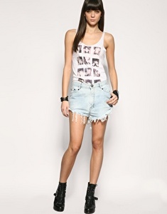 One Teaspoon Remade Vintage Denim Shorts