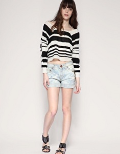 We The Free Boyfriend Studded Denim Shorts