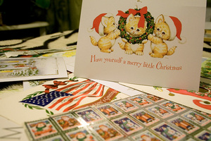 Открытка бумажная