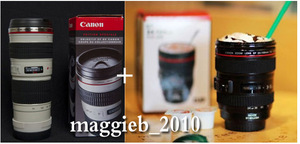 Кружка в форме объектива canon и термос