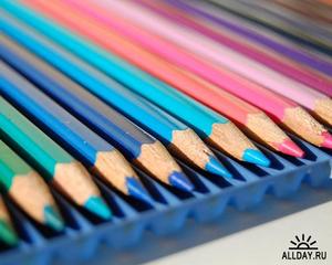 карандаши разноцветные