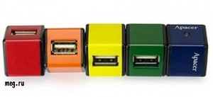 HUB 4-port Apacer PH150 USB 2.0