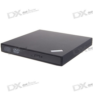 Slim Portable USB 2.0 8X DVD-RW External Optical Drive