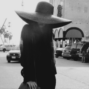 a hat with a wide brim