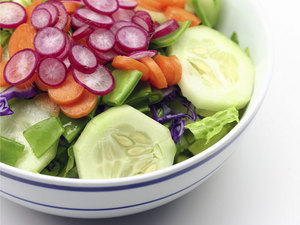 салатик со свежими овощами