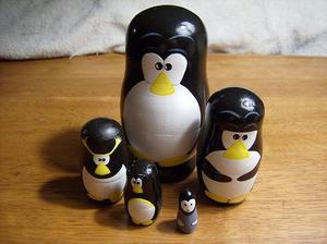 Пингвины-матрешки