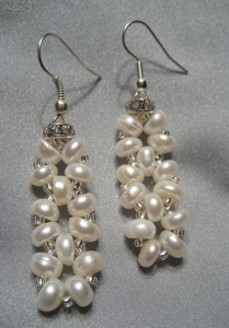 Серьги жемчужные