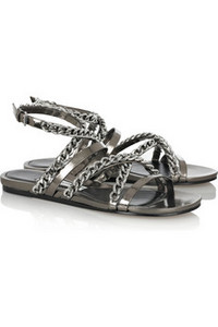 Camilla Skovgaard  Chain-embellished leather sandals