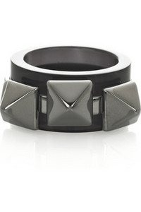 Burberry Prorsum  Studded Perspex ring