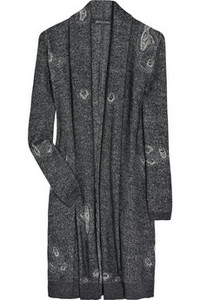 Alexander McQueen  Distressed-tweed wrap cardigan