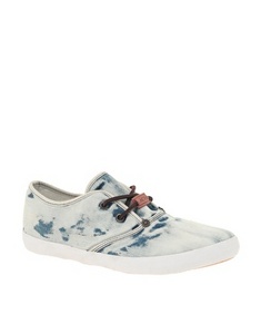 Acne Arch Bleach Denim Trainers