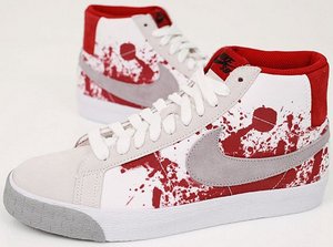 Nike "blood splatter"