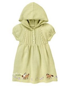 Pony Hooded Sweater Dress